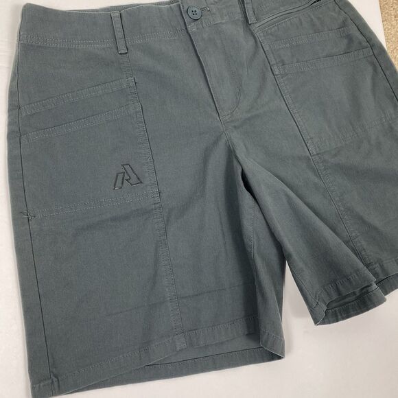 Eddie Bauer Womens Sz 6 Gray Bermuda Shorts Nylon Stretch Hiking Outdoors - Picture 2 of 8